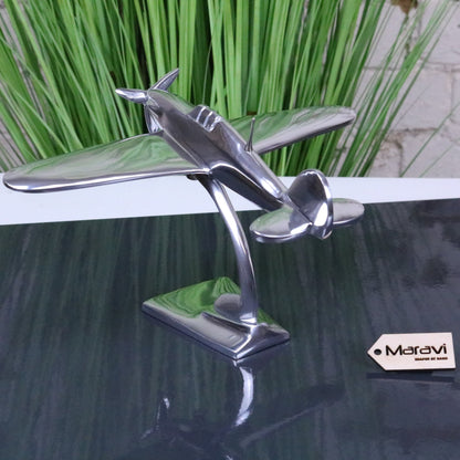 Hawker Hurricane Model Metal 25cm Plane Ornament - Rear View