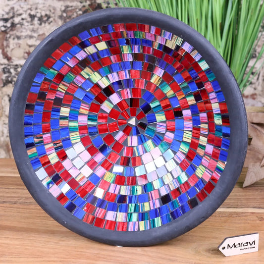 Morjim Large Mosaic Bowl Rainbow Spectrum Multicolour - Main Image