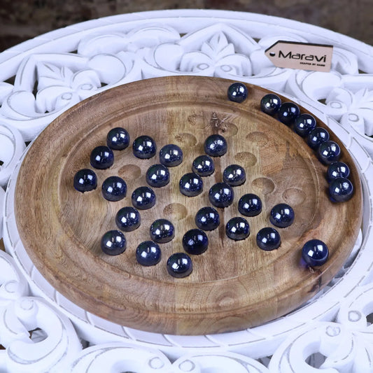 Ananda Wooden Solitaire Game Set - Top View