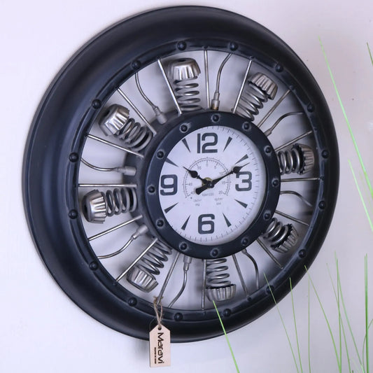 Industrial Engine Style Clock 40cm - Main Image