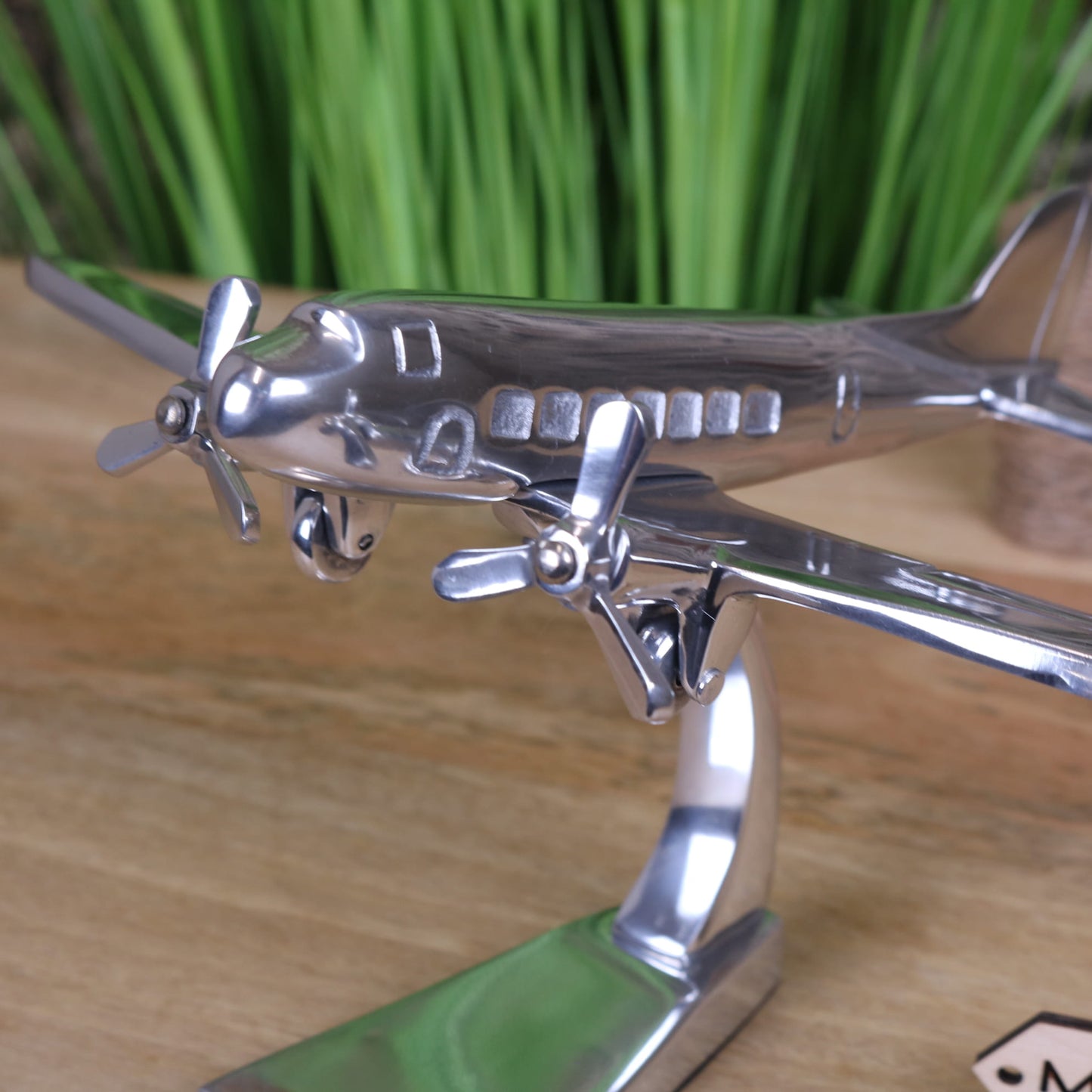 DC3 Dakota Metal Model Plane 30cm - Angled Top View