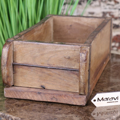 Vintage Brick Mould Wooden Rustic - Side View