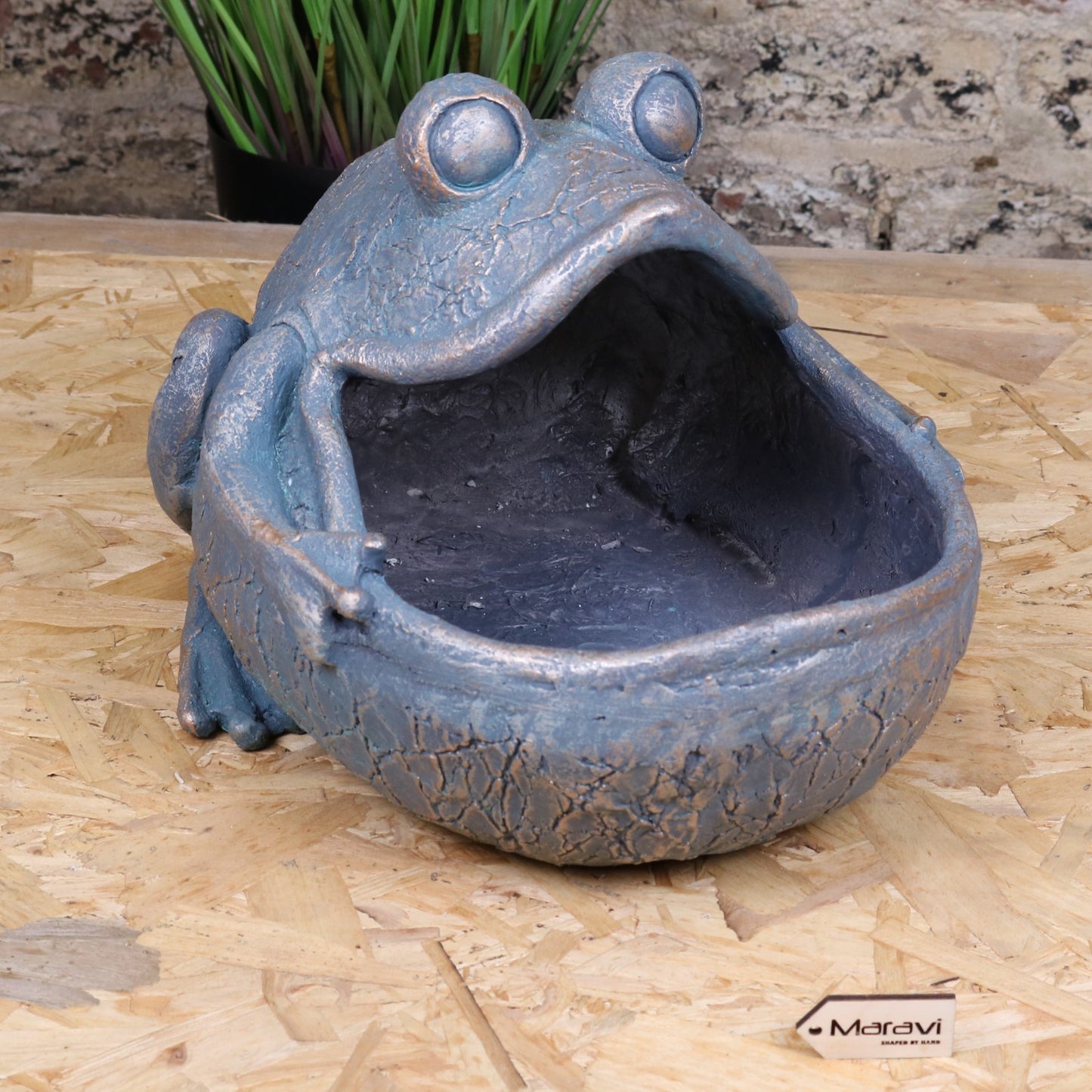 Bari Frog Planter - Front View