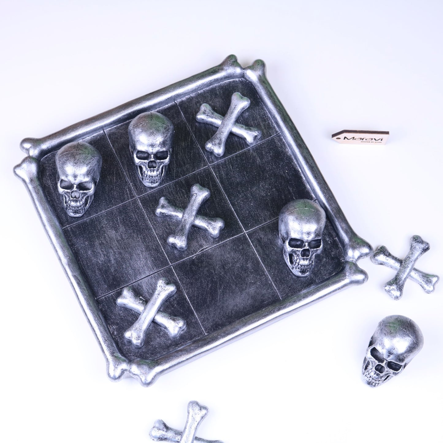 Skull and Crossbones Game Tic Tac Toe - Top View