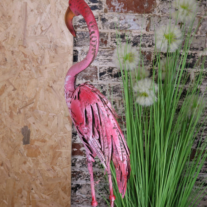 Nala Flamingo Garden Ornament 100cm - Rear View