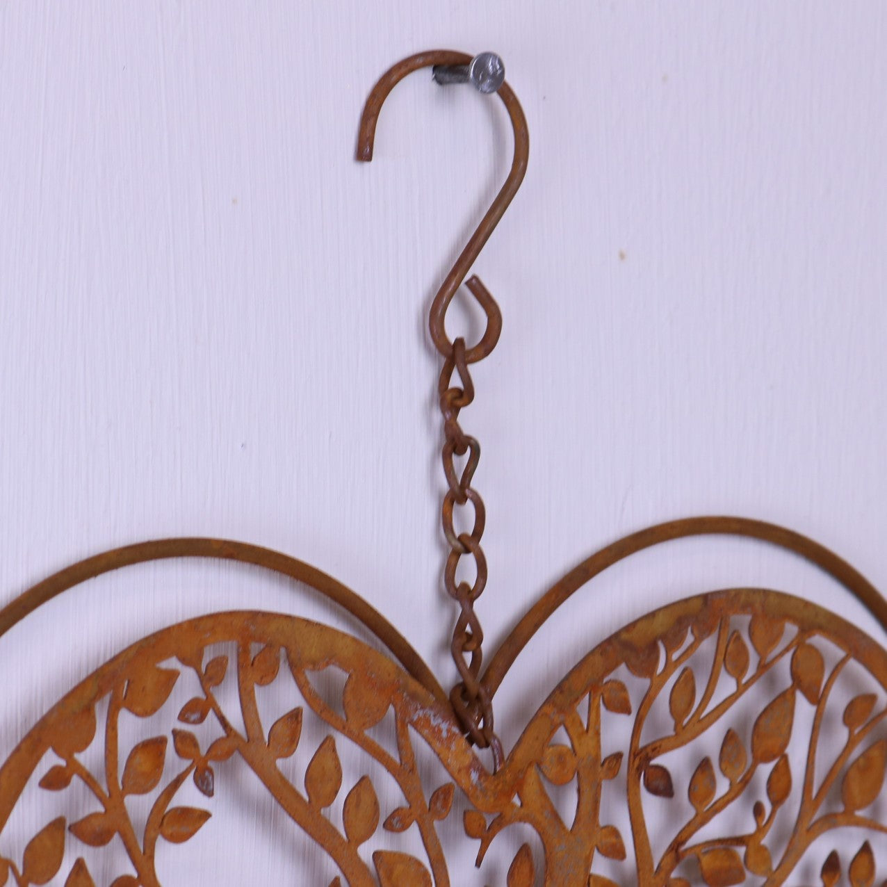 Neri Rustic Heart Wind Chime with Tree of Life - Closeup of Hanging Hook