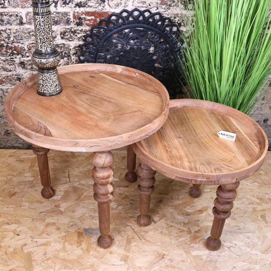 Sena Antique Design Side Table Set of 2 - Main Image