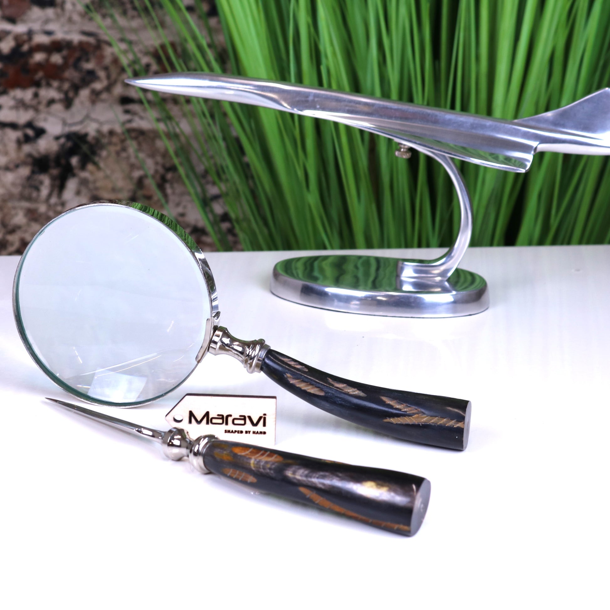 Rada Magnifying Glass and Letter Opener Set - Main Image