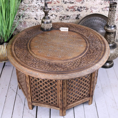 Matanga Round Wooden Coffee Table - Main Image