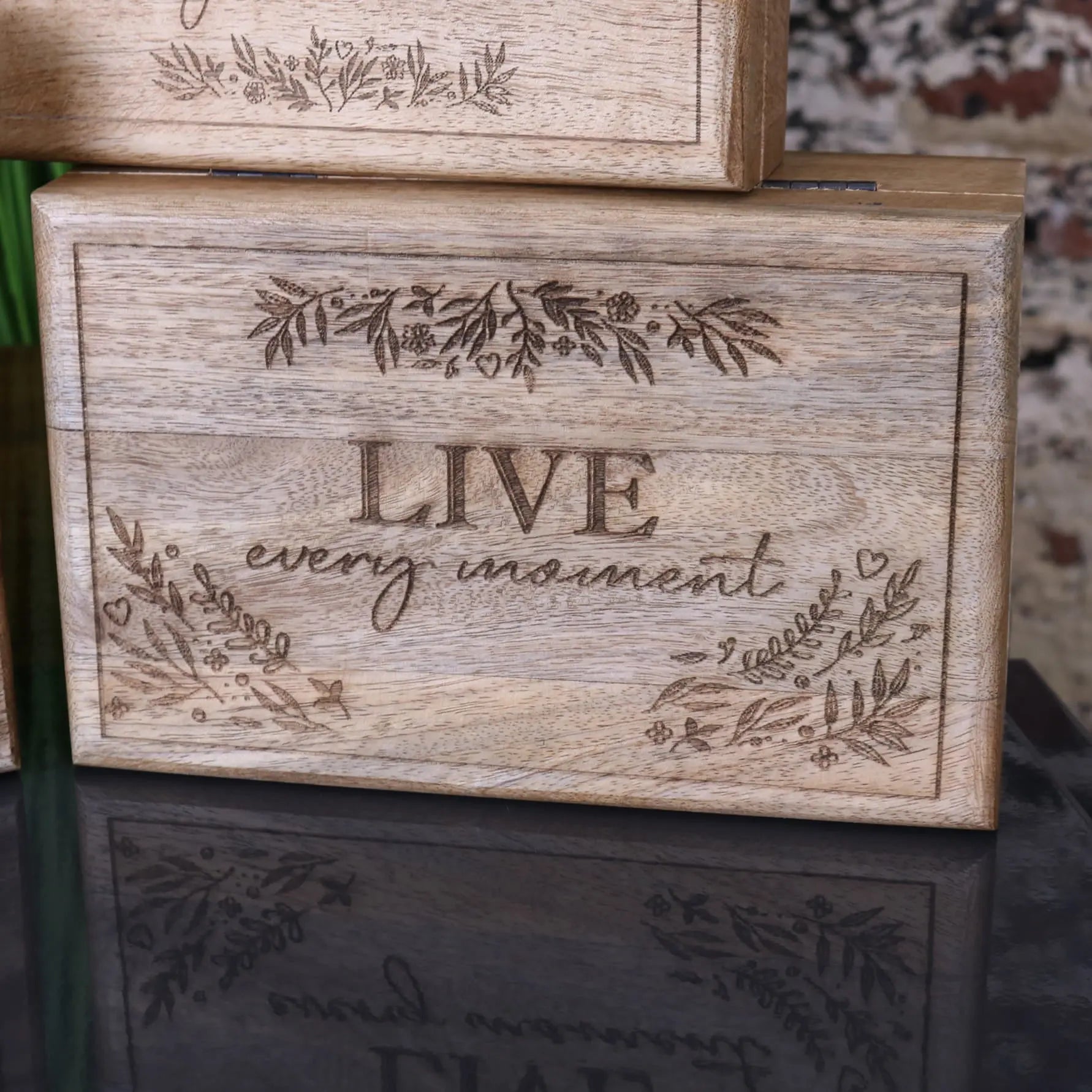 Noakh Set of 3 Live Laugh and Love Boxes - Closer Live Every Moment Box