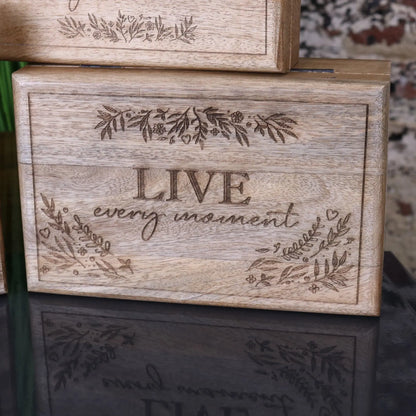Noakh Set of 3 Live Laugh and Love Boxes - Closer Live Every Moment Box