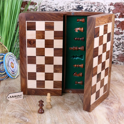 Shatranj Wooden Chess Set 26cm - Main Image