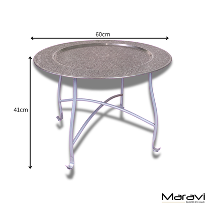 Jadida Moroccan Tray Table 60cm - Dimensions