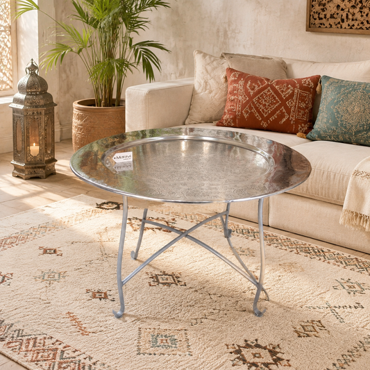 Jadida Moroccan Tray Table 80cm - Lifestyle Image