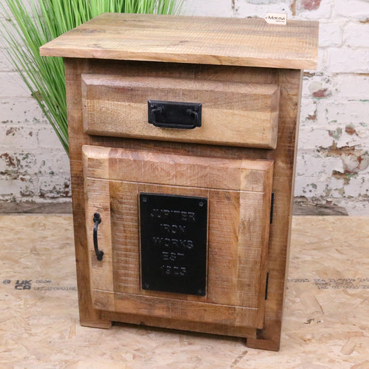 Jupiter Iron Works Furniture Industrial Bedside Cabinet - Main Image
