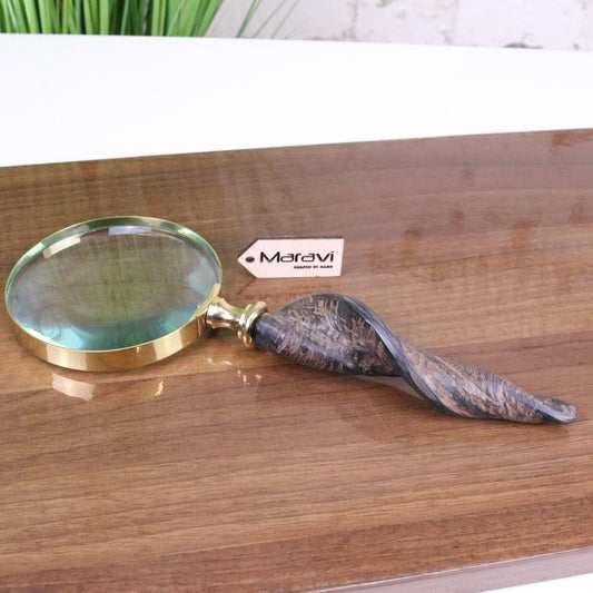 Kamora Magnifying Glass Vintage Style Natural Horn Handle - Main Image