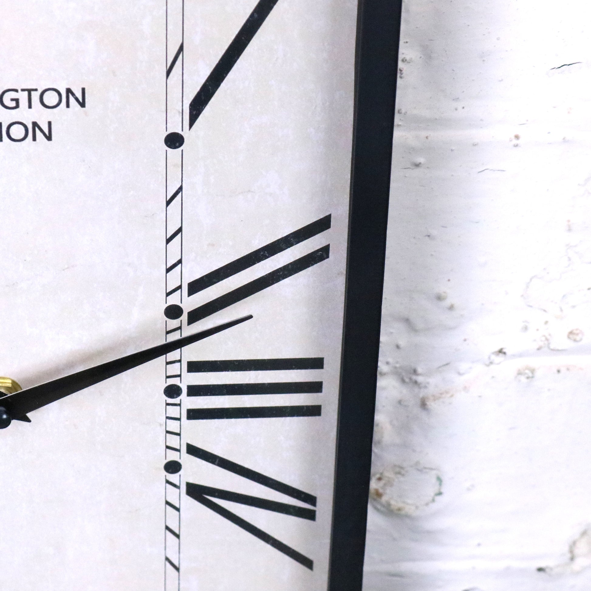 Kanira Slim Wall Clock 50cm - Closeup of Roman Numerals