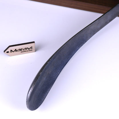 Kasha Dog Head Antique Style Shoe Horn Gunmetal - Closeup of Shoe Horn Part
