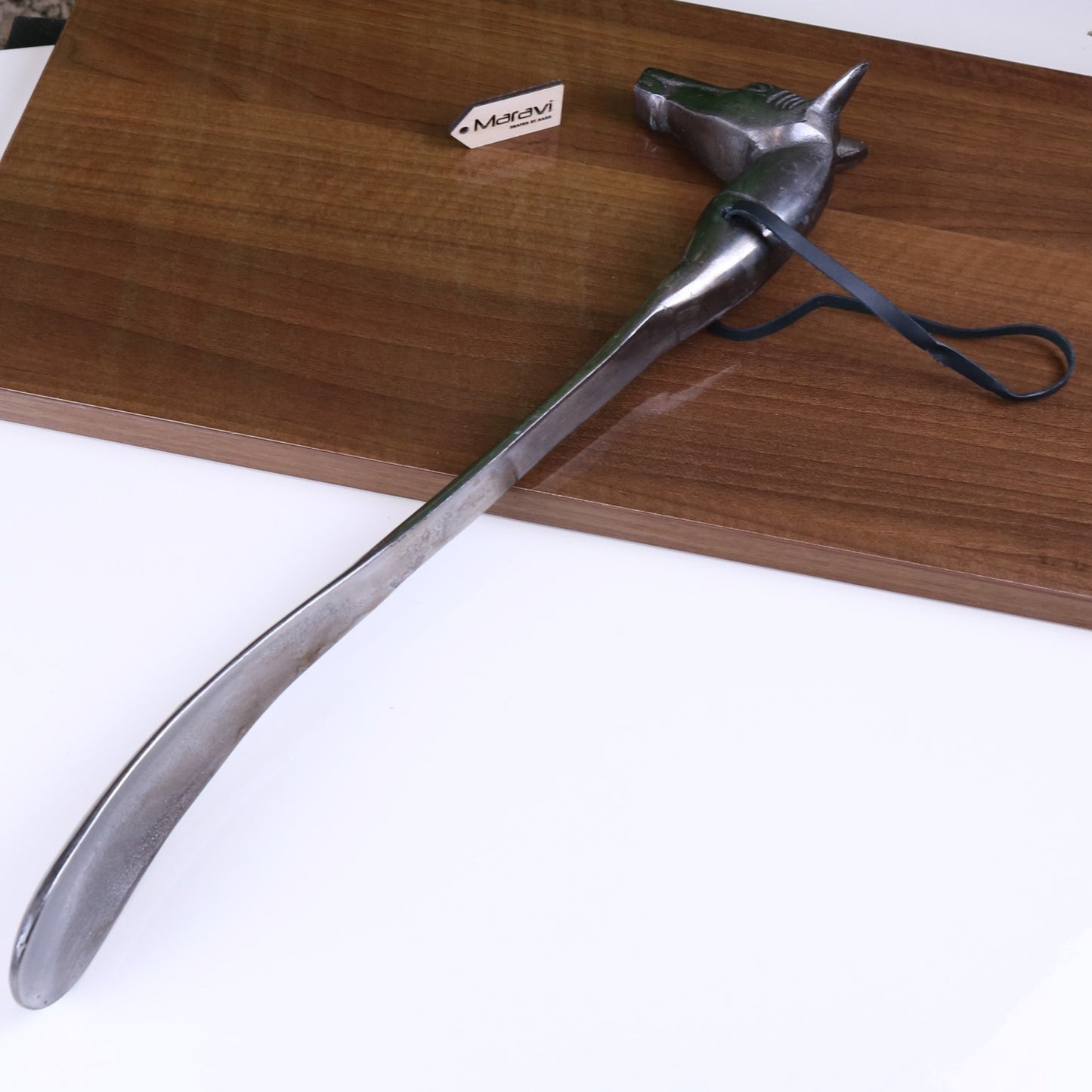 Kasha Horse Head Antique Style Shoe Horn Gunmetal - Main Image