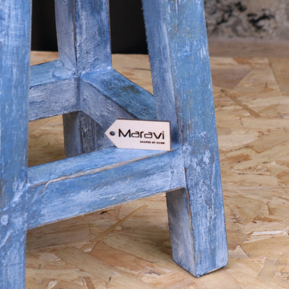 Kavi Kids Wooden Stool 25cm Crab Design - Closeup of Paint