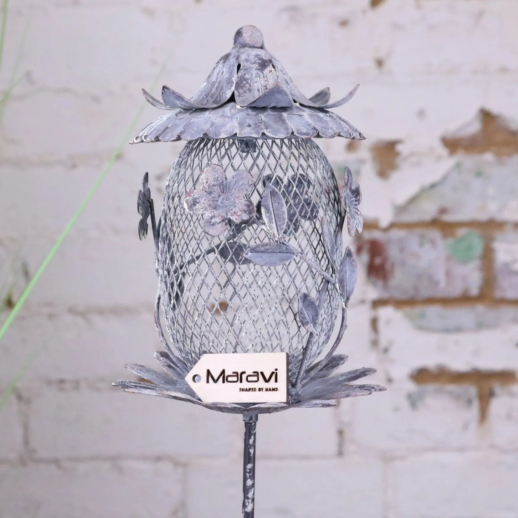 Kesari Rustic Metal Bird Feeder - Main Image