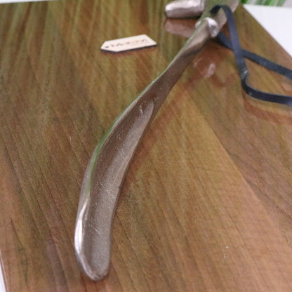 Khosa Duck Head Antique Style Shoe Horn Antique Gold - Closeup of Shoe Horn Bit