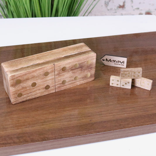 Kumari Wooden Domino Set with Box - Main Image