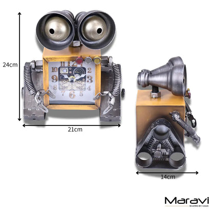 Lareta Robot Desk Clock - Dimensions