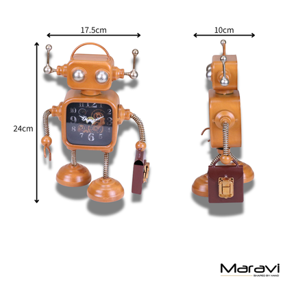 Lavira Desk Robot Clock Freestanding - Dimensions