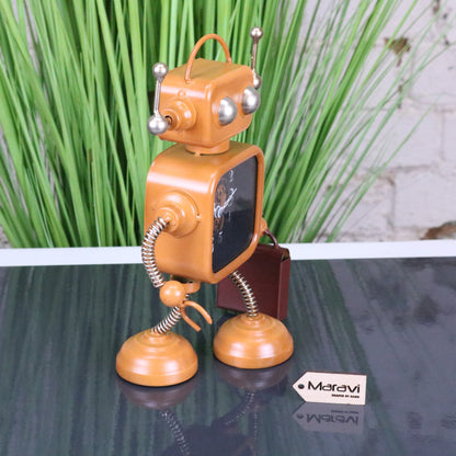Lavira Desk Robot Clock Freestanding - Side View