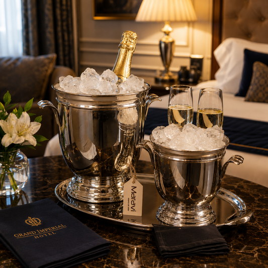 Lehal Champagne Bucket and Mini Ice Bucket Set - Lifestyle Image