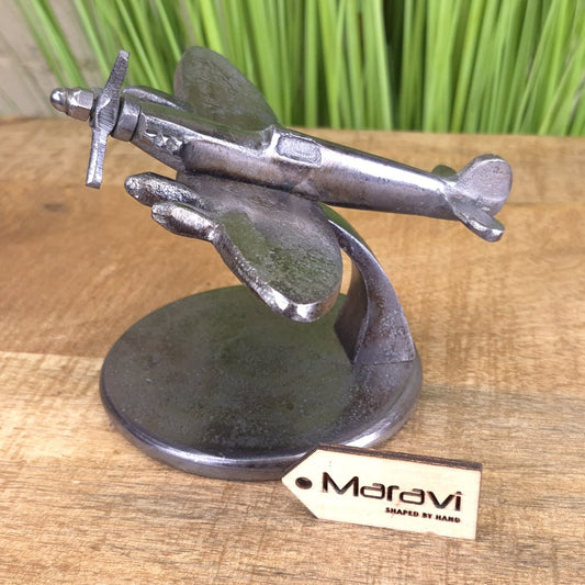 Meghna 16cm Spitfire Model Ornament Gunmetal Colour