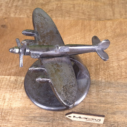 Meghna 14cm Spitfire Model Ornament Gunmetal Colour