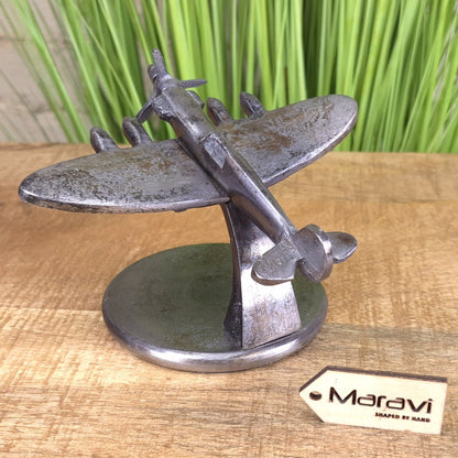 Meghna 14cm Spitfire Model Ornament Gunmetal Colour