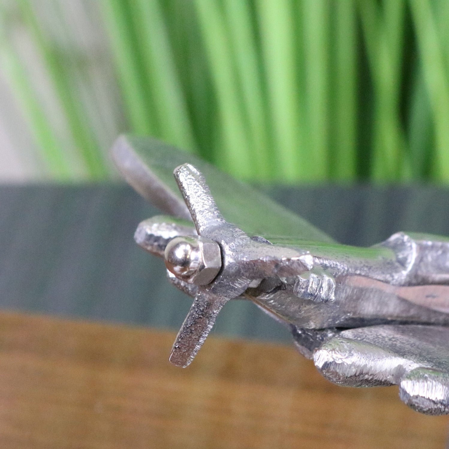 Meghna 16cm Spitfire Model Ornament - Closeup of Propeller