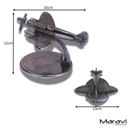 Meghna 16cm Spitfire Model Ornament - Dimensions