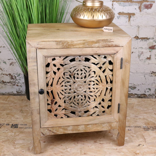 Mehira Mango Wood Bedside Cabinet - Main Image