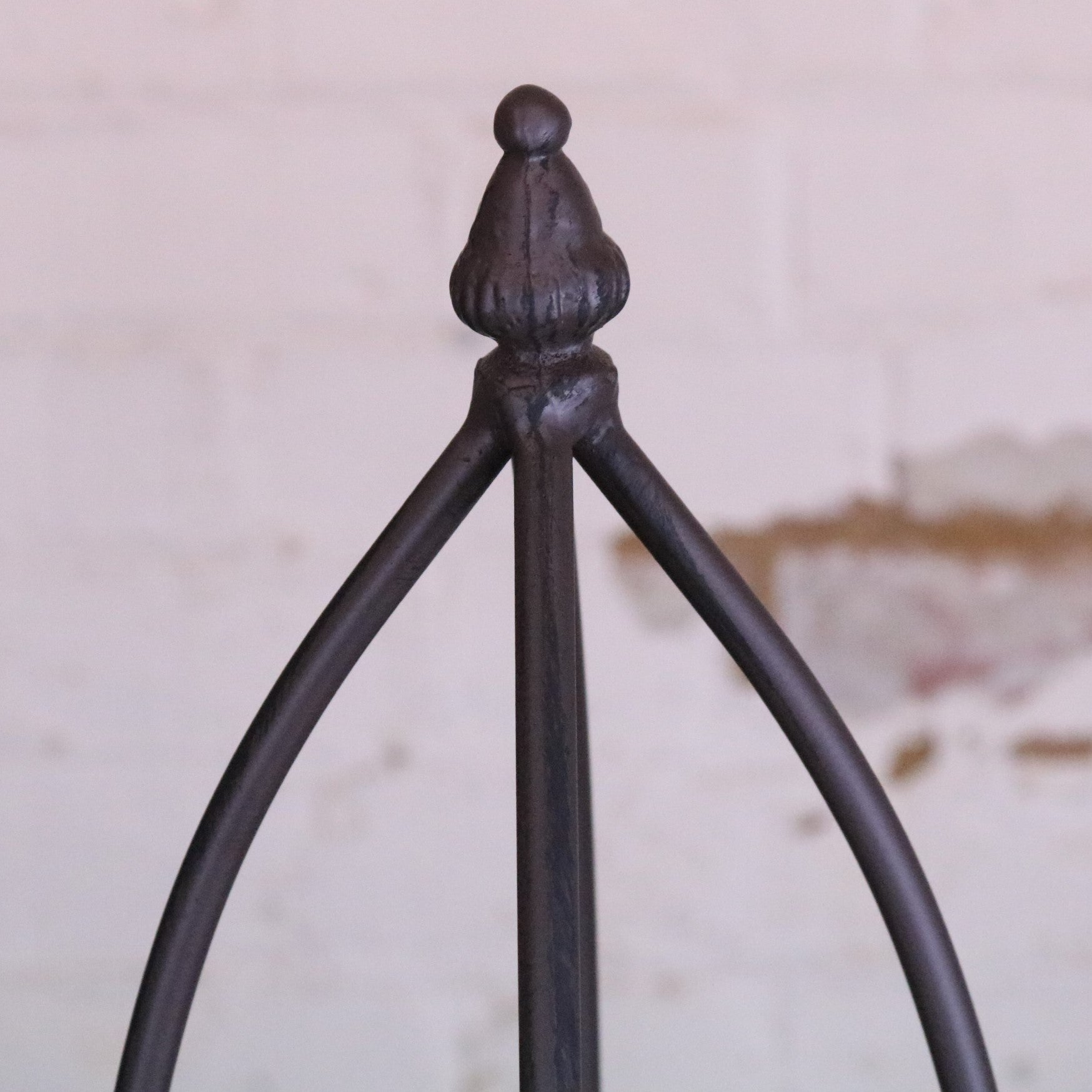 Metal Garden Obelisks Set of 3 - Closeup of Top