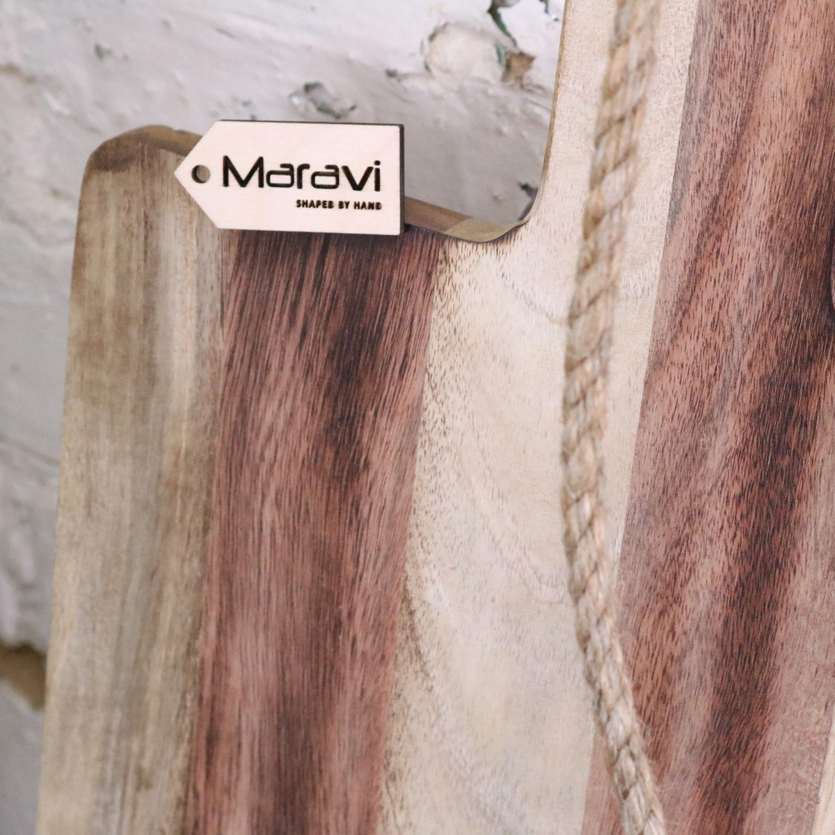 Mix Wood Wooden Large Serving Board 100cm - Closeup of Woodgrain