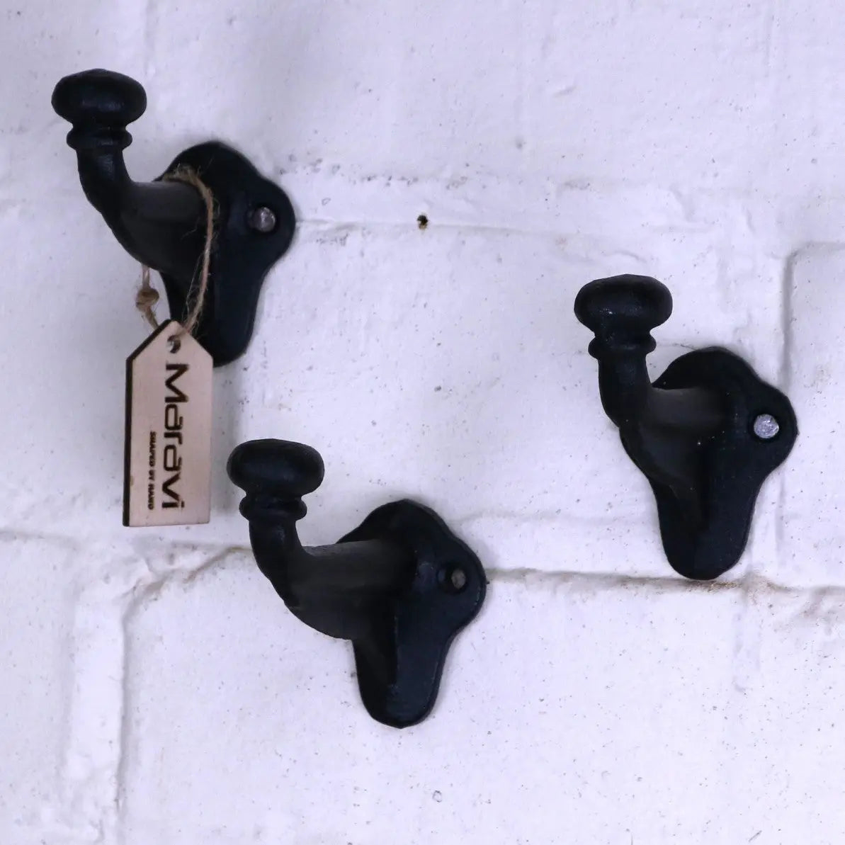 Molari Single Coat Hook Tobar Style Set of 3 - Main Image