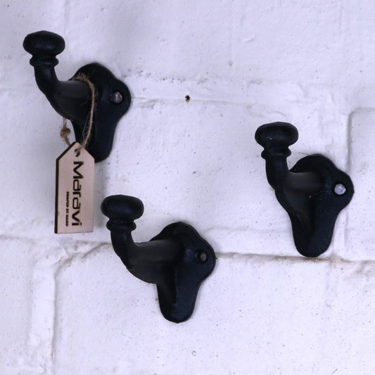Molari Single Coat Hook Tobar Style Set of 3 - Main Image