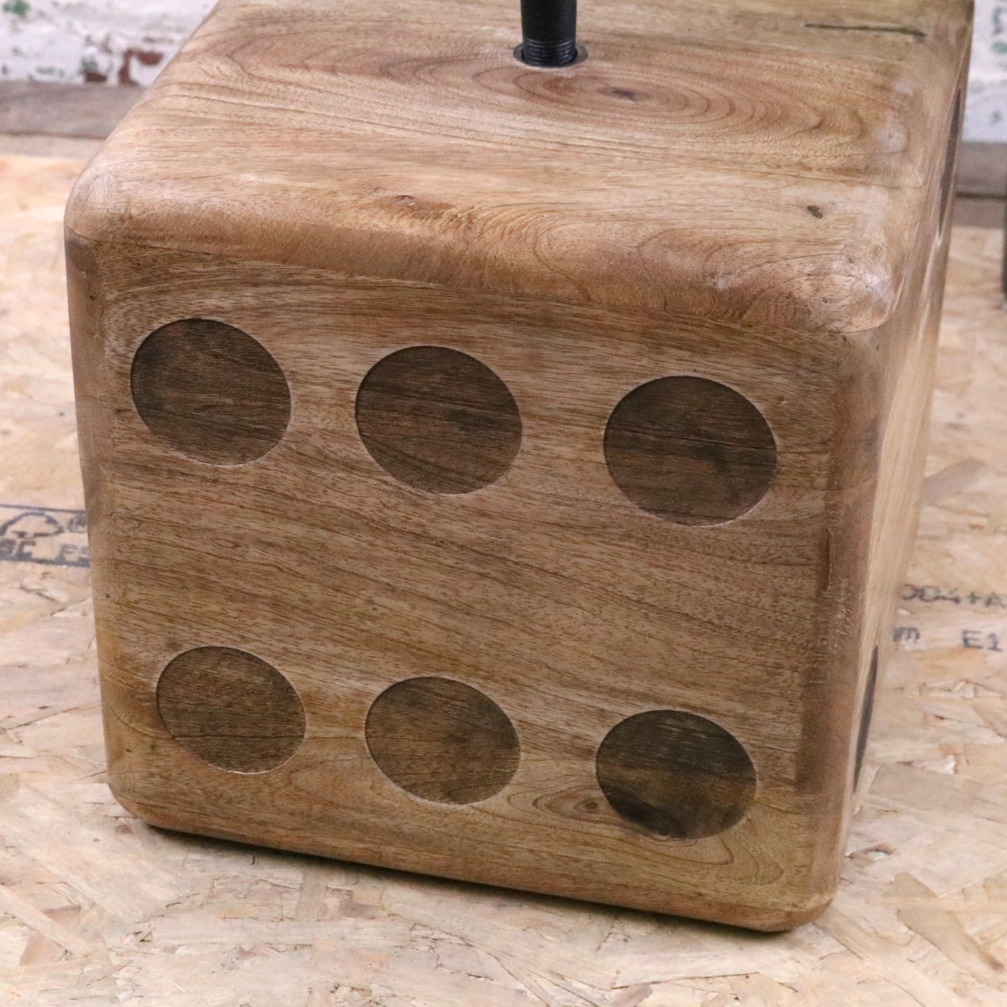 Monira Dice Side Table - Closeup of Dice