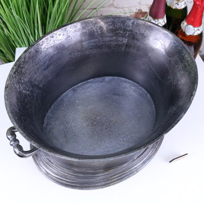 Moyar Champagne Bucket Large Ice Bath Gunmetal - Top View