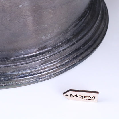 Moyar Champagne Bucket Large Ice Bath Gunmetal - Closeup of Base