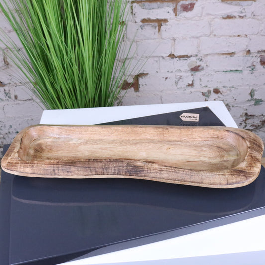 Nalita Wooden Dough Bowl Serving Dish 57cm - Main Image