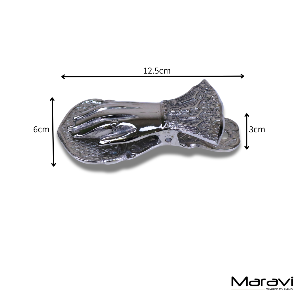 Nalot Hand Shaped Luxury Paper Clip Set of 2 - Dimensions