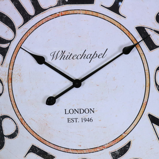 Nivara Antique Style Large Wall Clock 80cm - Closeup of Centre