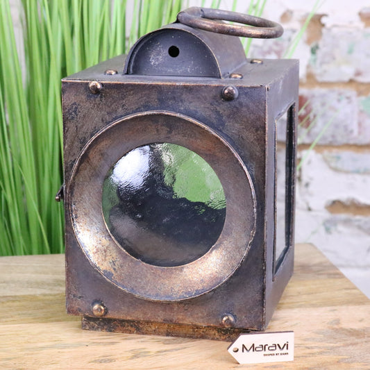 Ojasvi Industrial Style Candle Lantern - Main Image