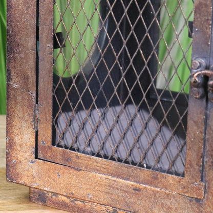 Ojasvi Industrial Style Candle Lantern - Closeup of Door
