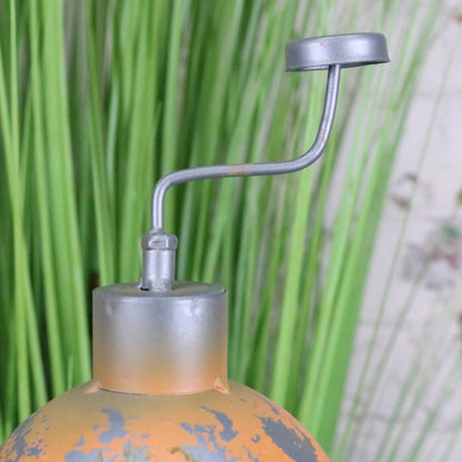 Orange Robot Ornament Springy Bobble Body - Closeup of Antenna on Head